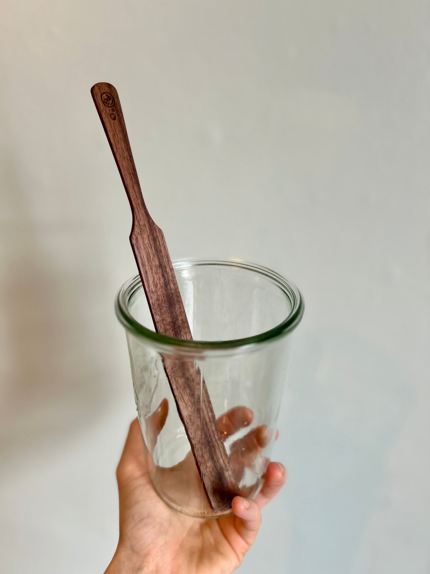 Handmade Sourdough Spurtle Spatula - handcrafted wooden mixer & scraper - made in Yorkshire!