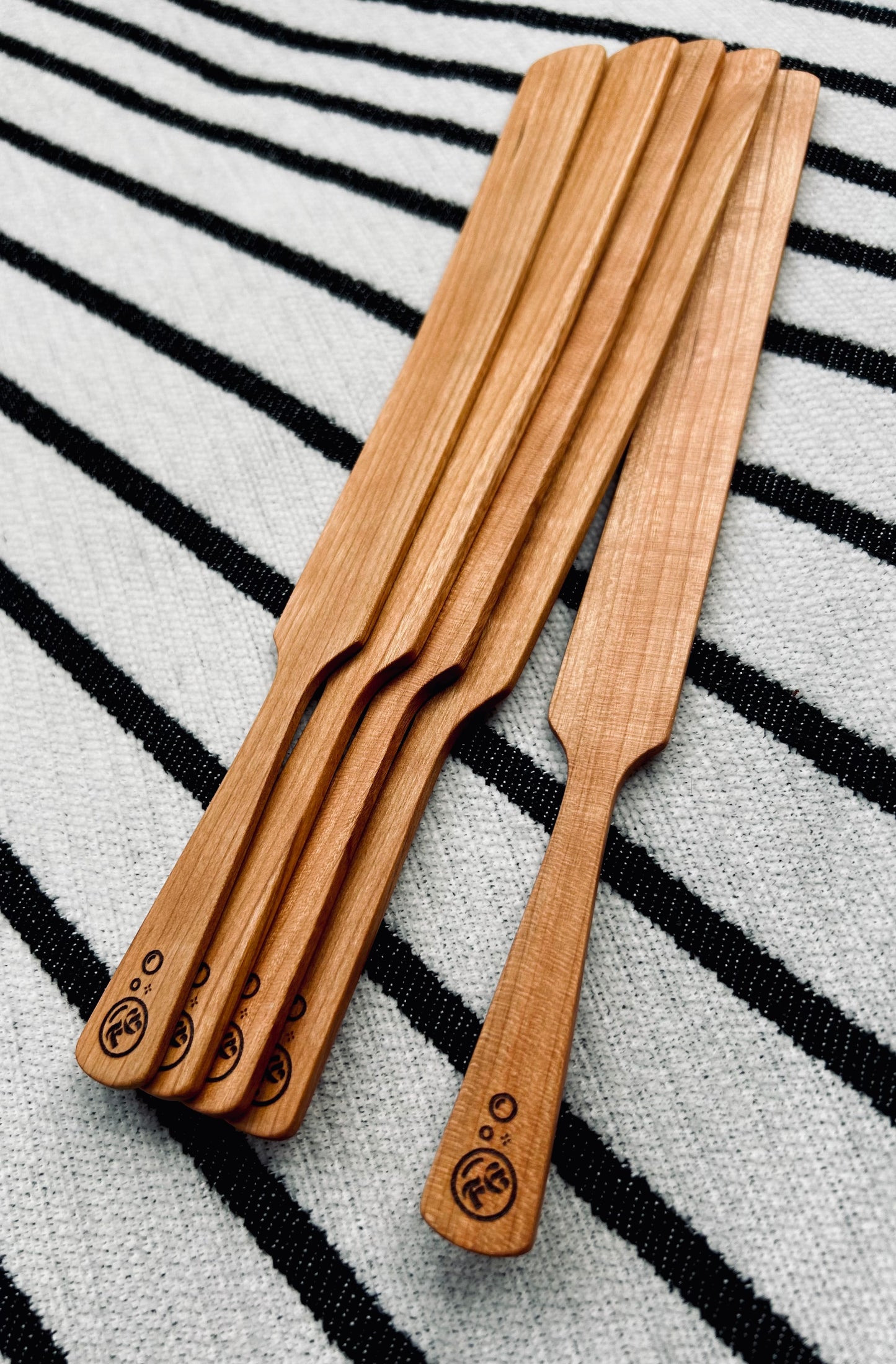 Handmade Sourdough Spurtle Spatula - handcrafted wooden mixer & scraper - made in Yorkshire!