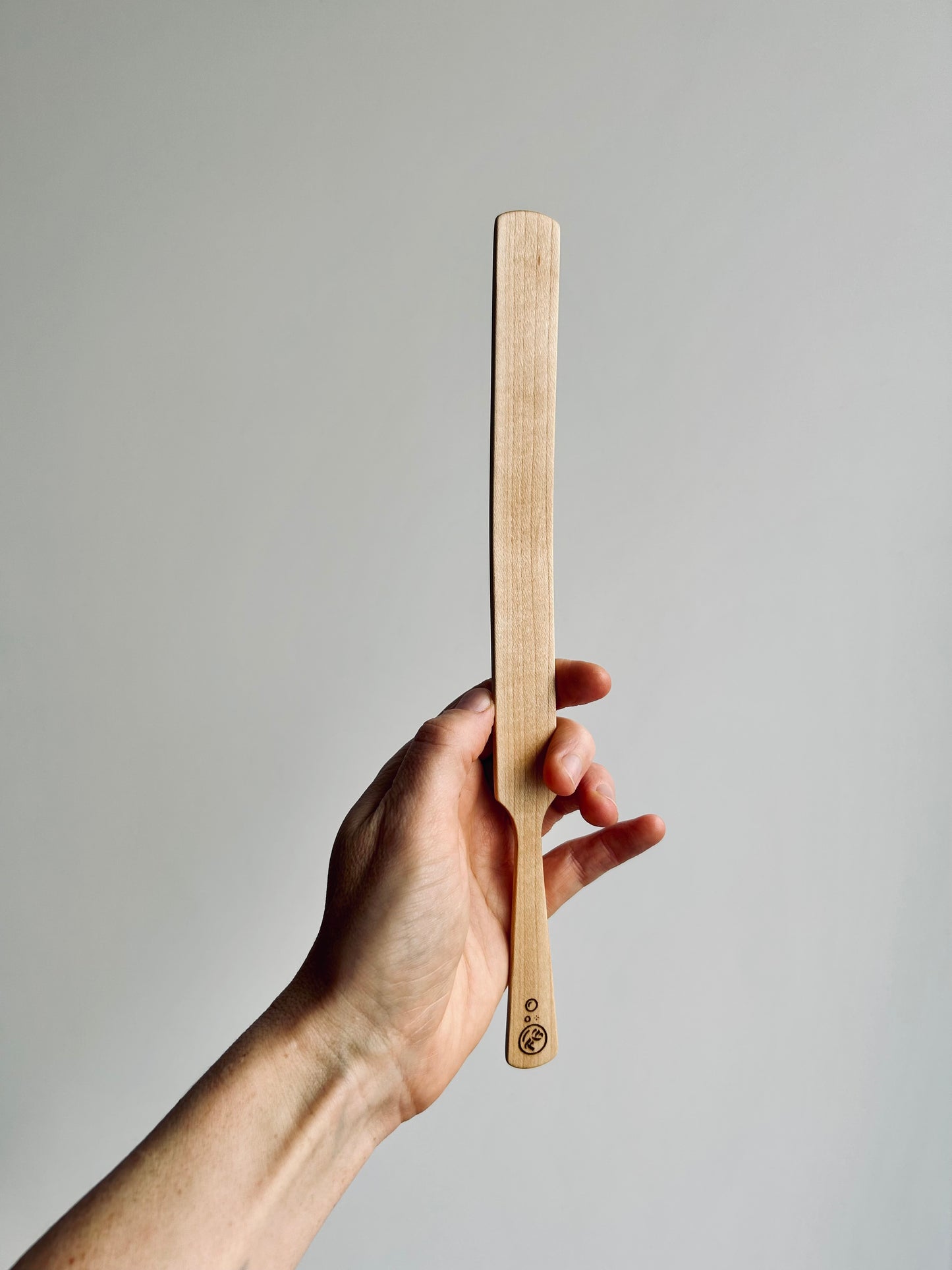 Handmade Sourdough Spurtle Spatula - handcrafted wooden mixer & scraper - made in Yorkshire!