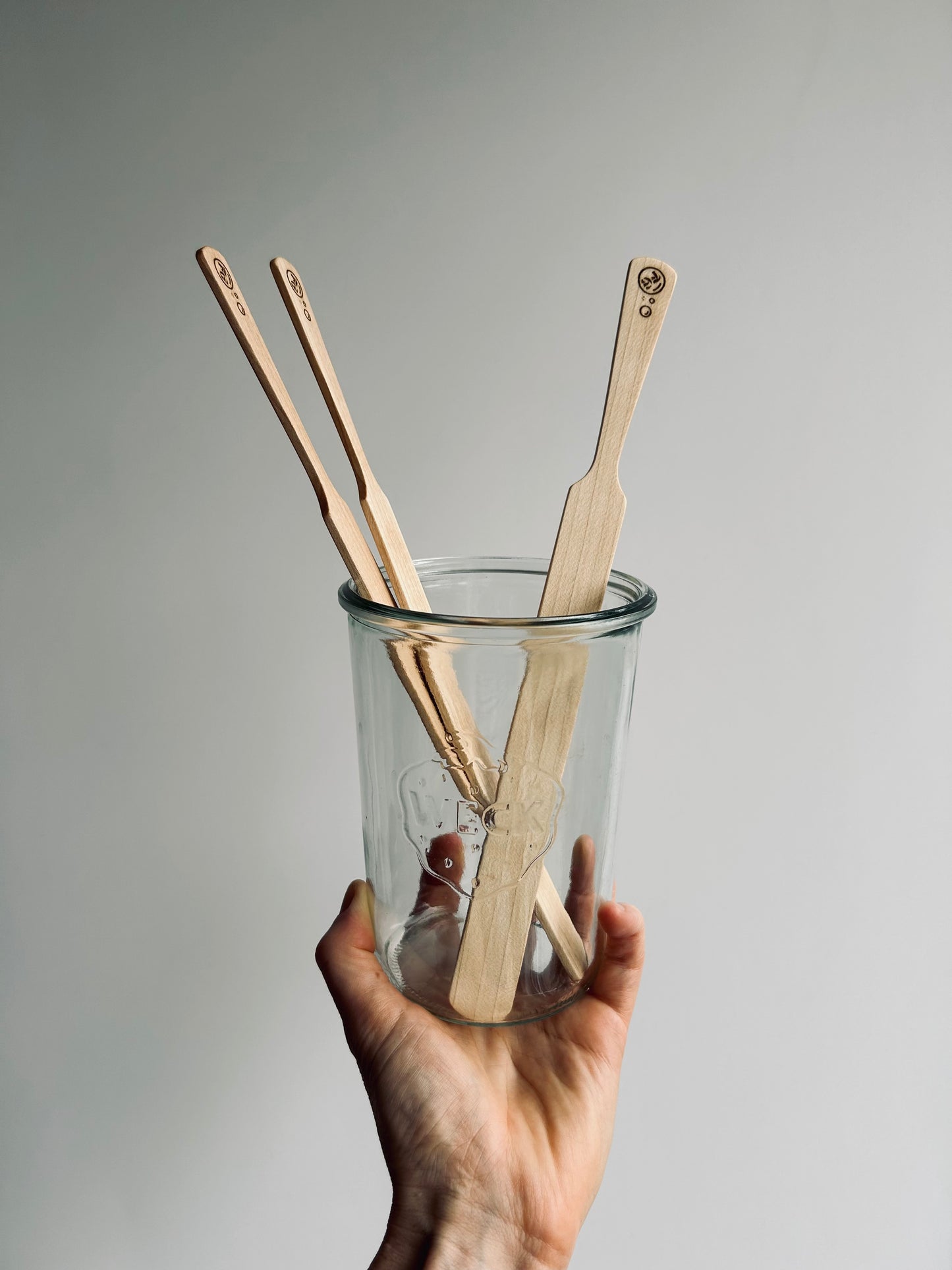 Handmade Sourdough Spurtle Spatula - handcrafted wooden mixer & scraper - made in Yorkshire!