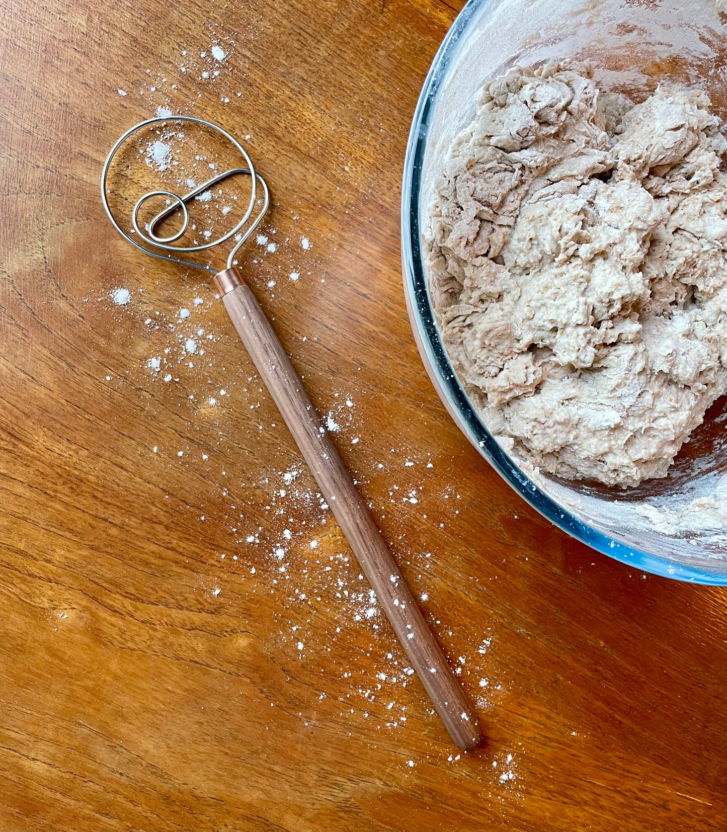 Sourdough Starter & Handmade Dough Whisk / Hook combo pack