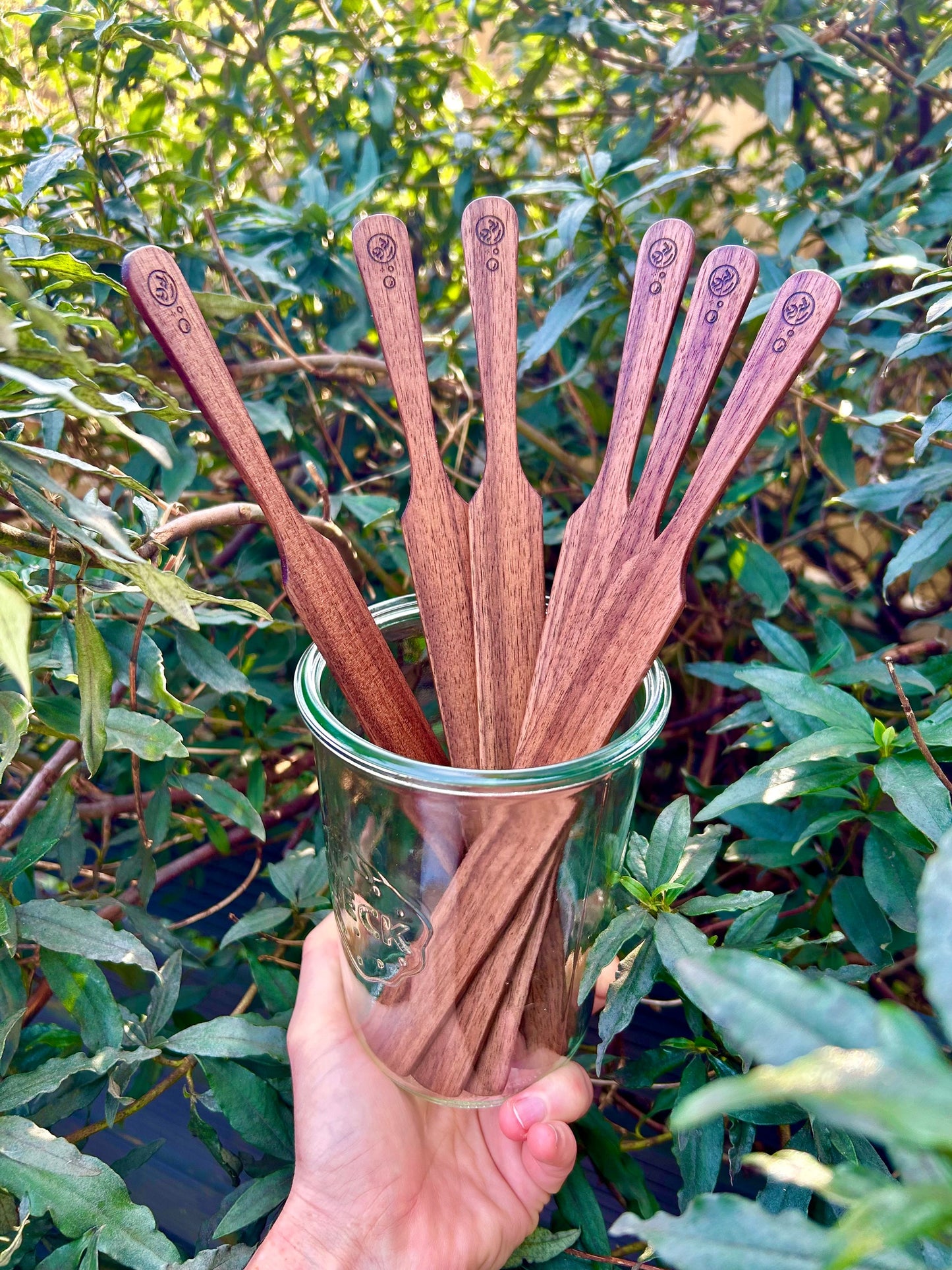 Handmade Sourdough Spurtle Spatula - handcrafted wooden mixer & scraper - made in Yorkshire!