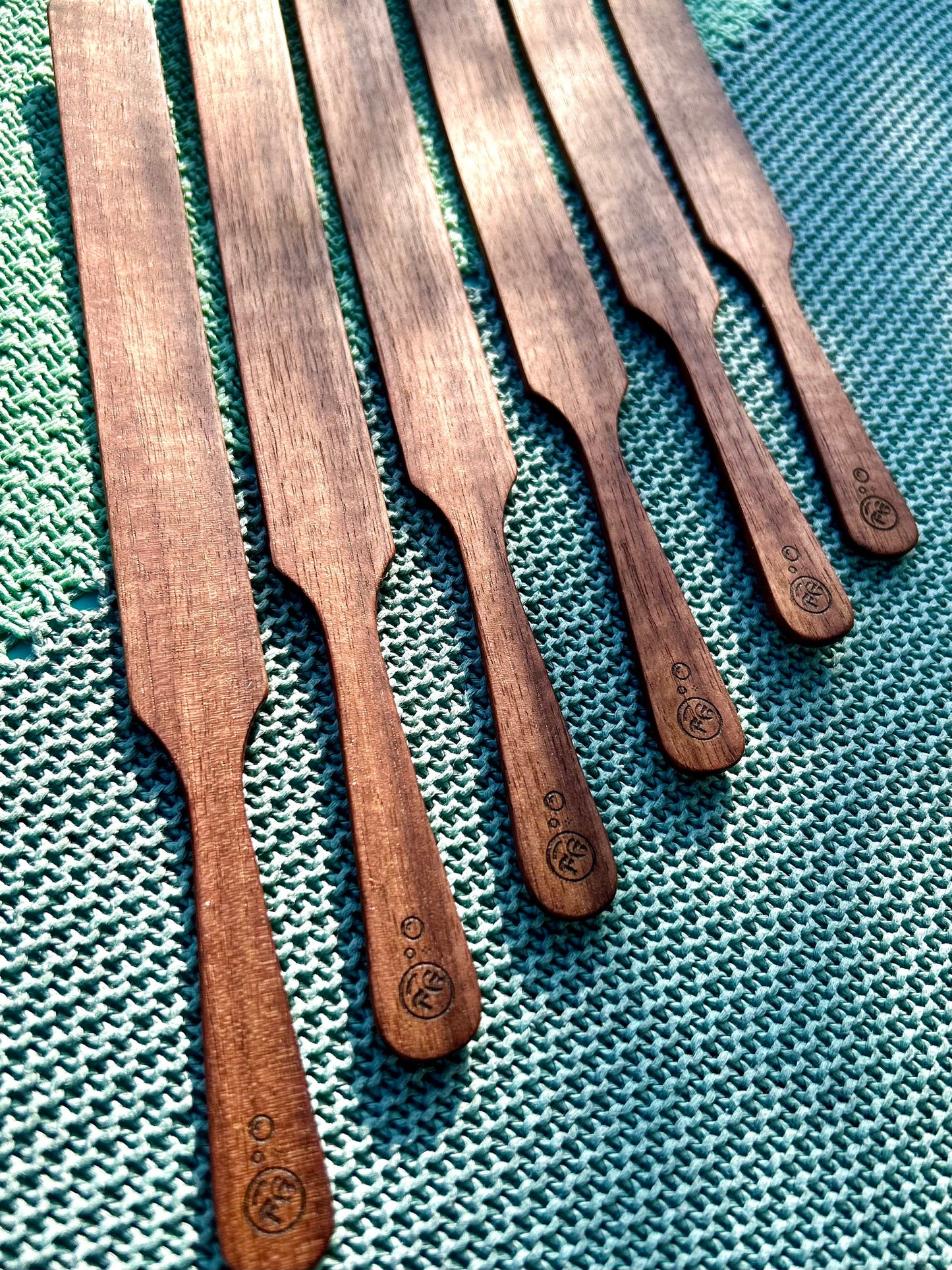 Handmade Sourdough Spurtle Spatula - handcrafted wooden mixer & scraper - made in Yorkshire!